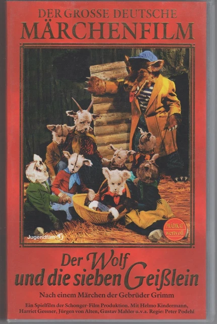 Der Wolf Und Die 7 Geißlein 1957 DER WOLF UND die sieben Geißlein VHS Kinderfilm Märchen EUR 9,95