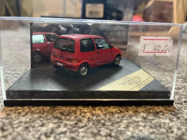 WOW EXTREMELY RARE Fiat Cinquecento 1.1 Sporting 1996 Red 1:43 Vitesse-Spark