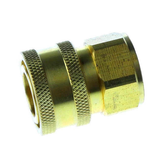 M22x 1.5mm Female Socket Brass Pressure Washer Fitting