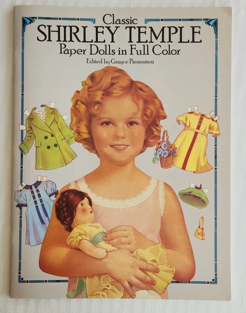 VINTAGE SHIRLEY TEMPLE Paper Dolls & Outfits UNCUT Mint Classic