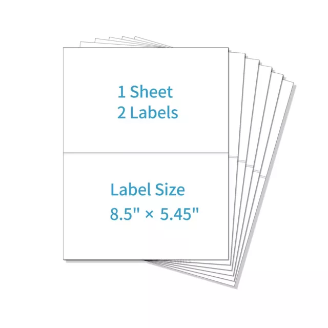 Mailing Shipping Labels Self Adhesive 8.5x5.5 1x2 5/8 3 1/3x4 4x2 3.5x5 POLYSELL