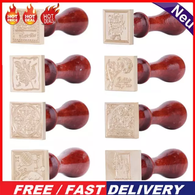 Retro DIY Seal Stamp Scrapbooking Album Envelope Decor Square Sealing Wax Stamp