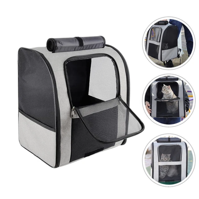 Práctica mochila transpirable para gato portador gran capacidad