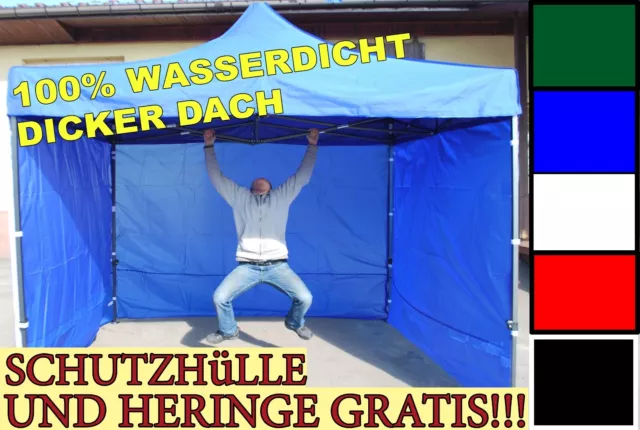 2X2 3X3 3X4,5 3X6 Faltbar Pavillon Wasserdicht Gartenzelt Faltpavillon Partyzelt