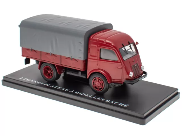 RENAULT 2 T PLATEAU A RIDELLES BACHE 1947 - 1/43 Camion Utilitaire UTR51
