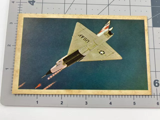 Vintage Aviation Trading Card Postcard "CONVAIR F-102 DELTA DAGGER"