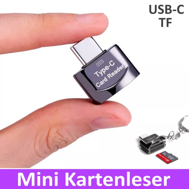 USB-C Micro SD OTG Adapter Kartenleser TF Speicherkartenleser Handy Table Laptop