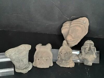 Mexican Pre Columbian Tlatilco Terracotta Nice bust Group lot 6 2