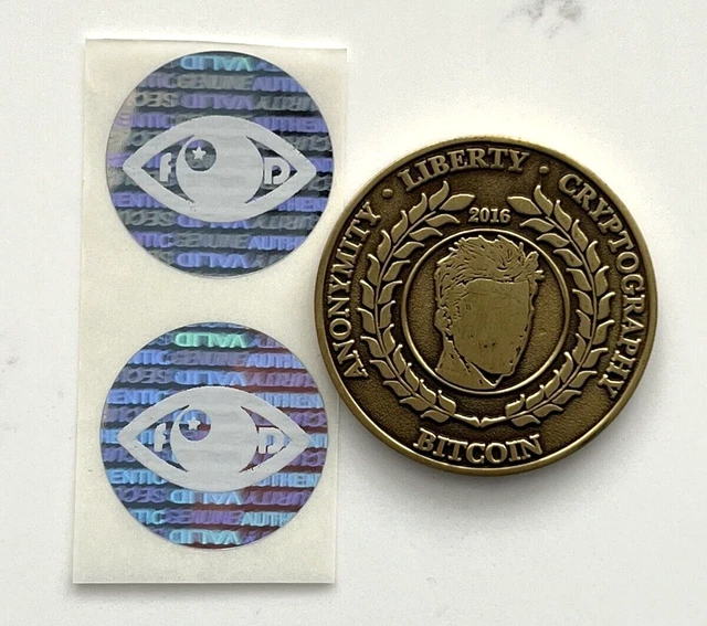 We Are All Satoshi 2017 BTC Crypto Collectors Coin Gold #51/100 Cold Storage BTC