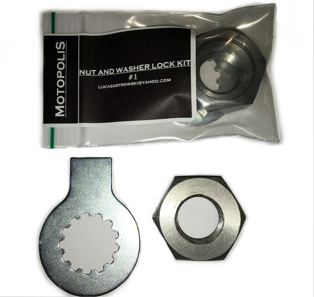 Alberte Pour Banshee YFZ350 YZF600R FZS 600 Rondelle De Blocage D'éCrou De Pignon Avant 90179 18020 00/90215 21239 00