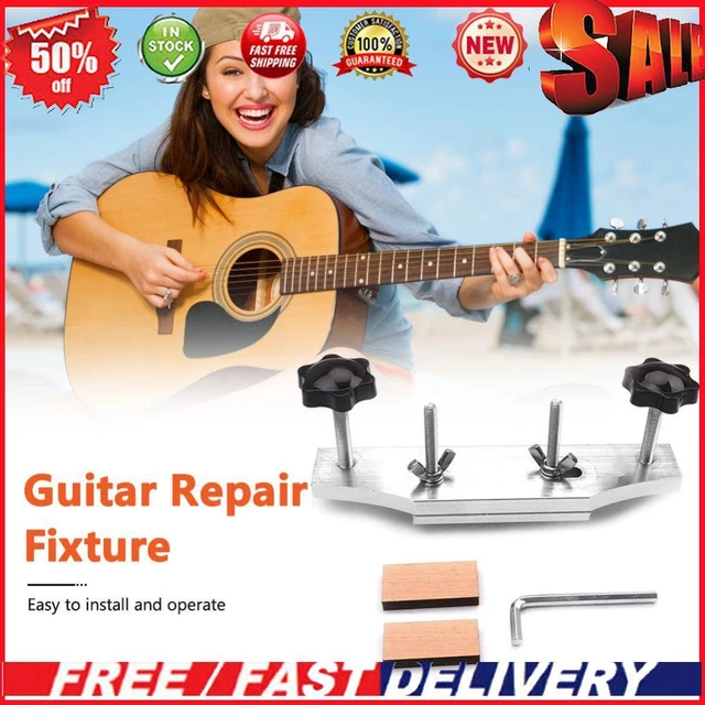Acoustic Guitar Fixture Bonding Bridge Clamp Clip Stainless Steel Luthier Tools