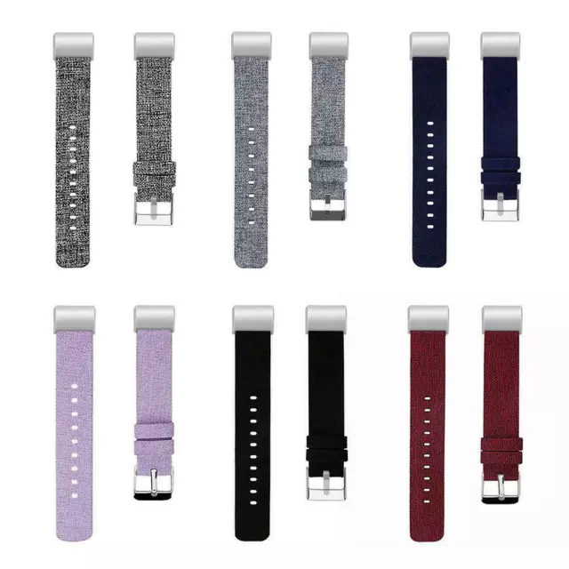 Ersatz Nylon Canvas Armband für Fitbit Charge 2 Gewebearmband