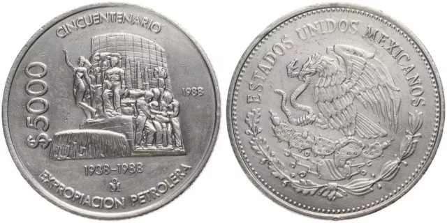 Mexico - Mexico 5000 Pesos 1988 - V