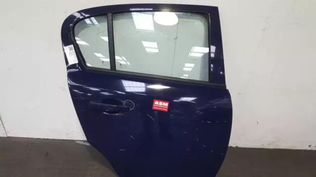 Vauxhall Corsa Door Rear Drivers Side Offside Rh 2010 5 Door Hatchback Blue