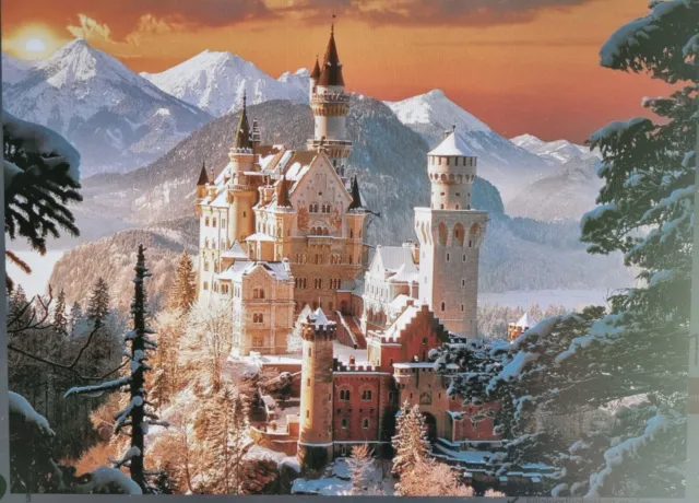 Diamond Painting Schloss Burg  50 x 40 cm mit Keilrahmen Bilder Komplett Set 5
