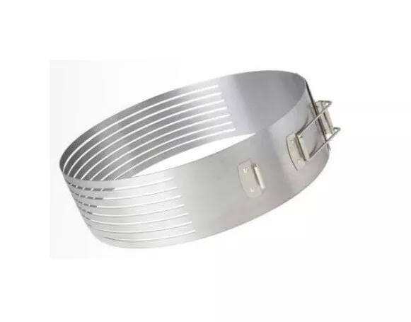 Tagliatorta anello regolabile in acciaio inox 26 - 28 cm