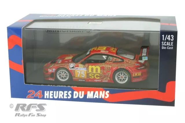 Porsche 911 997 GT3 RSR 24h Le Mans 2009 Darryl O Young 1:43 Minichamps NEU