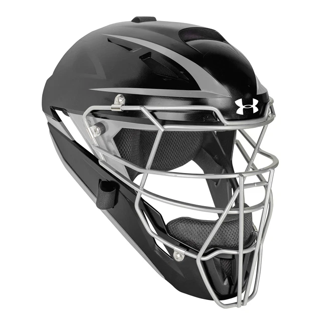Under Armour Converge Two Tone Adult Baseball/Softball Catcher's Helmet - Black