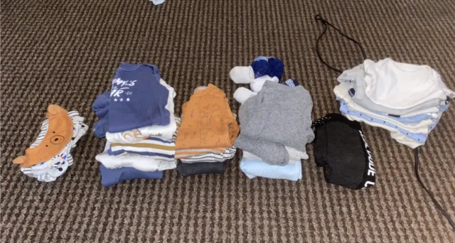 baby boy clothes 0-3 months bundle