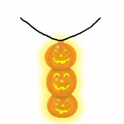 Halloween Luminoso Al Buio Zucca Jack o Lantern Festa Costume Accessorio Bambini