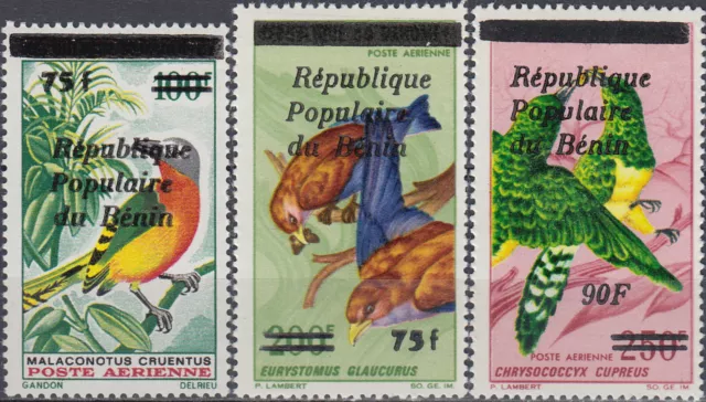 Benin Birds New Value O/P on Dahomey 1986 MNH-16,50 Euro