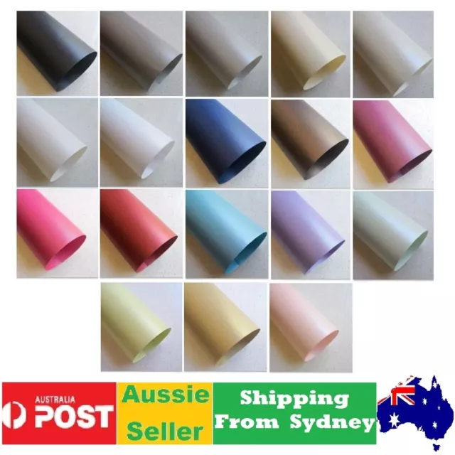17 Mix Colours  A Pack A4 Shimmer Metallic  Paper For invitation or Craft 120Gsm