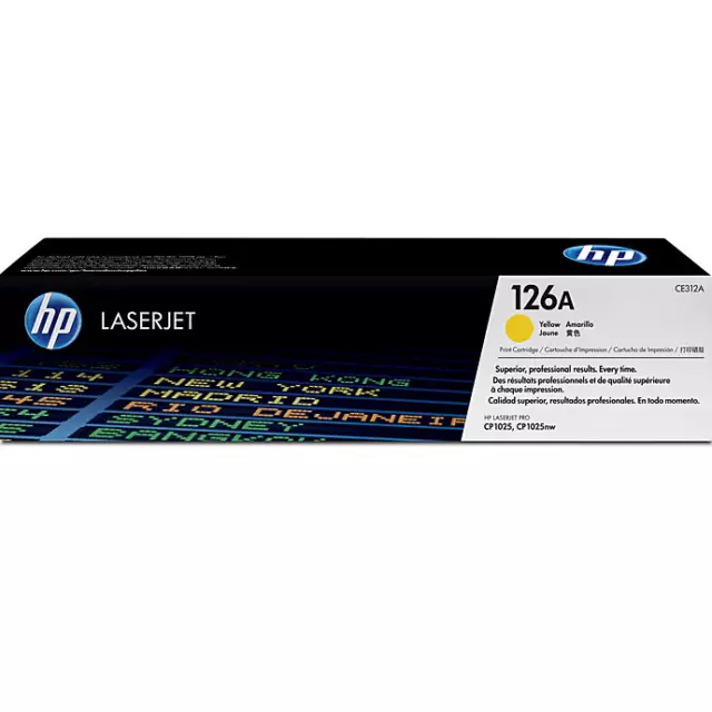 NEW HP 126A Toner Ink Cartridge Yellow LaserJet Genuine CE312A