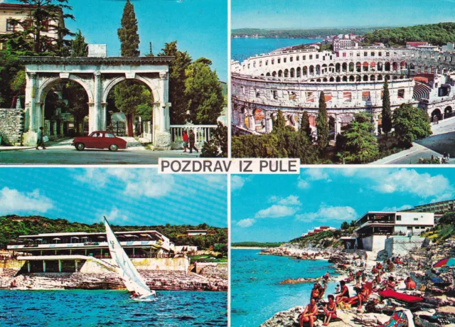 Alte Postkarte - Pozdrav iz Pule