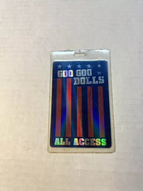 Goo Goo Dolls All Access Pass Laminated Pass