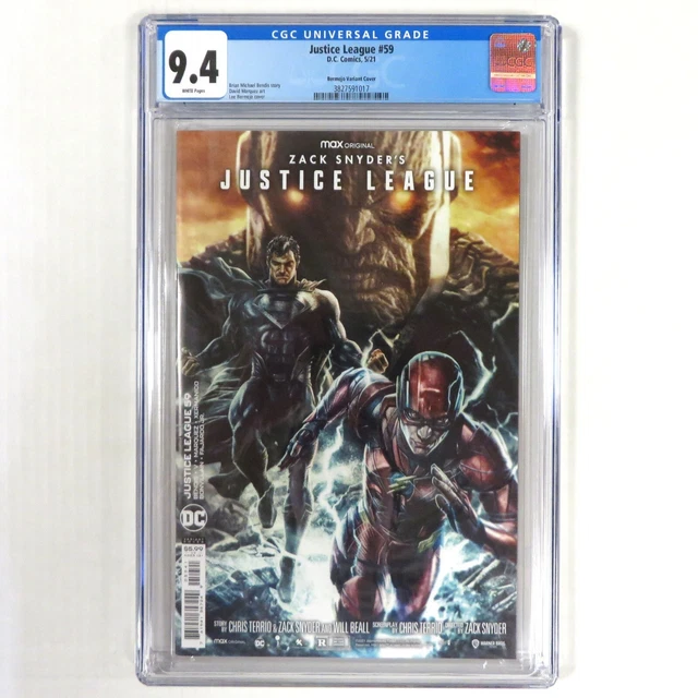 JUSTICE LEAGUE #59 BERMEJO VARIANT CGC Graded 9.4 2021 DC Comics