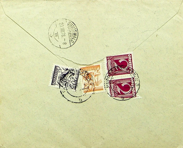 Österreich 1928 2 Paar + 2v Auf Regd Abdeckung Rupreechtschofen Sich Schweiz