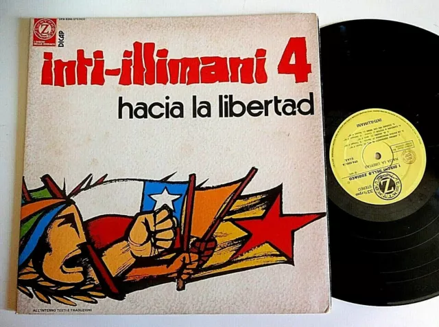 Inti-Illimani ‎– Inti-Illimani 4 - Hacia La Libertad LP copertina apribile