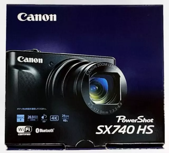 Canon PowerShot SX740 HS Silver Compact Digital Camera Zoom Lens 40x 20.3MP N