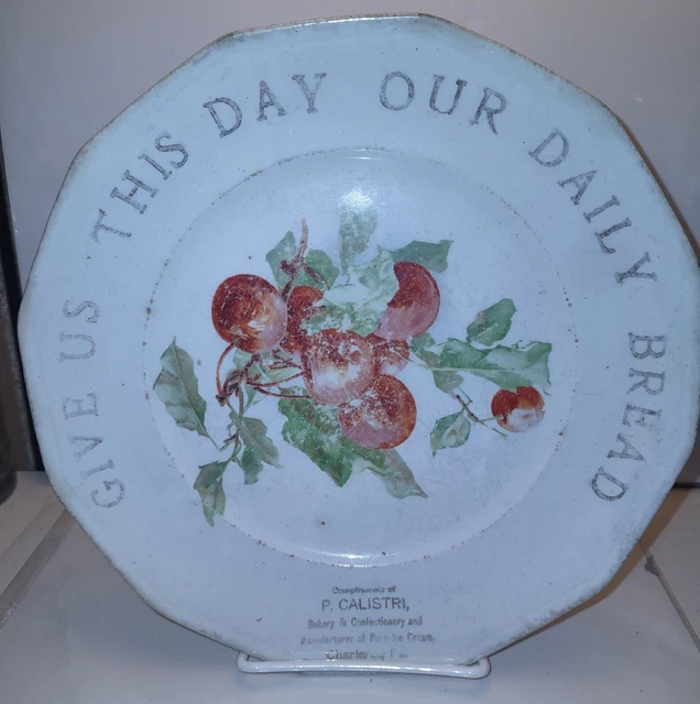 P Calistri Bakery & Confections Charleroi PA Advertising Plate Pennsylvania