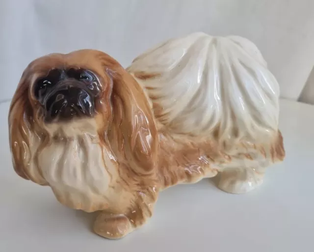 Vintage Pekingese Dog Figurine Pet Ornament  Gift Pup