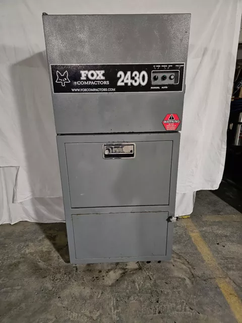 Commercial Vertical Trash Compactor - Fox Compactor Model # 2430