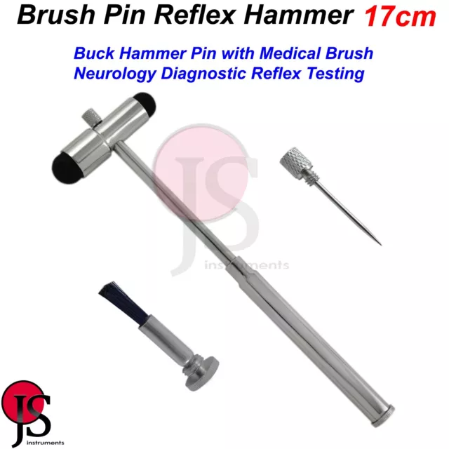 Buck Reflex Hammer Neurology Diagnostic Testing Pin Brush Hammer Neurología CE