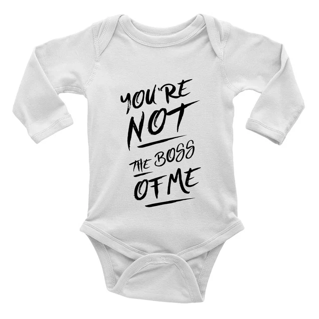 Gilet You're not the boss of me a maniche lunghe bambino grow body ragazzi ragazze