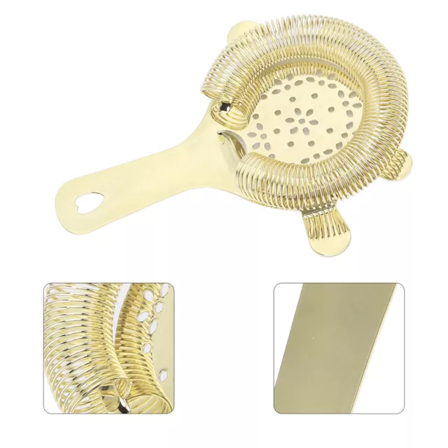 (Gold)Cocktail Strainer Wintersweet Type Stainless Steel Bar Strainer SN