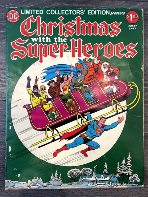 DC Treasury Edition C-43 Christmas with the Superheroes (1976) Bronze Age Comic!