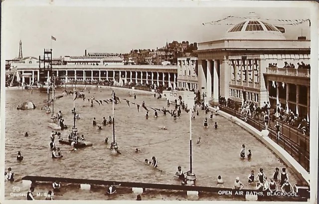 BLACKPOOL(Lancashire) : Open Air Baths,Blackpool RP