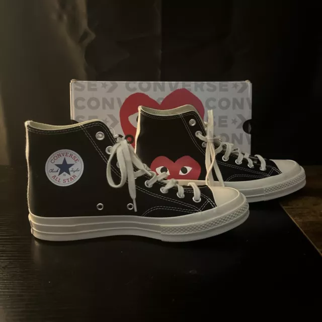 Size 9 - Converse Chuck Taylor All Star High x Comme des Garcons Play 2015