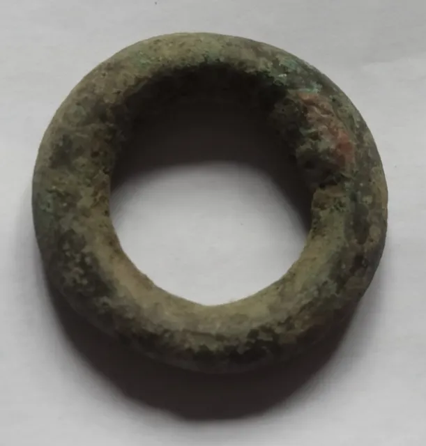 Thick Ancient Celtic Bronze Proto Money. Ancient Currency 800-500 B.c.