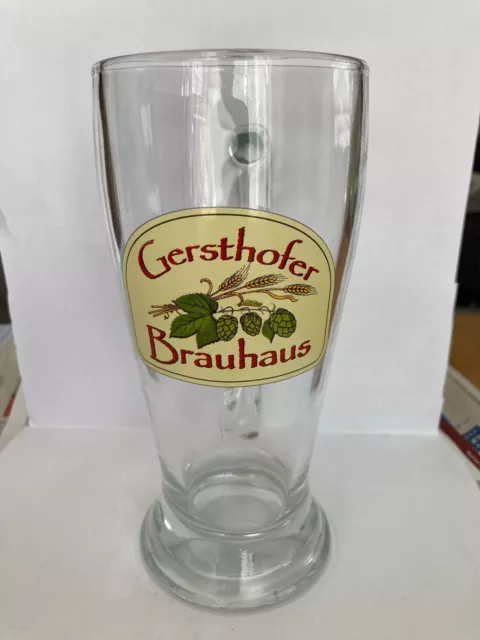 älteres Weizen-/Weissbierglas, Brauerei Brauhaus Gersthofen, Gersthofen, +2015