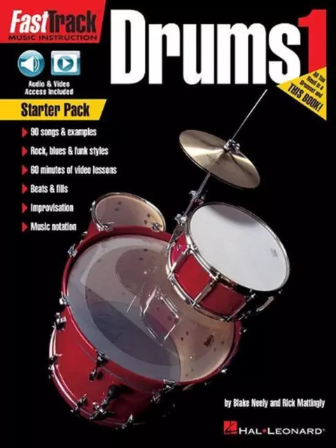 FastTrack Drum Method Starter Pack by Blake Neely (English) Paperback Book