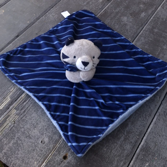 Manta de seguridad Carter's Just One You Tiger gris azul para niño