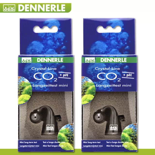 2 X Dennerle Crystal-Line Co ₂ Test Longue Durée Mini- Accessoire Aquarium