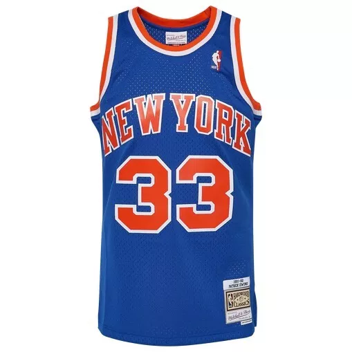 RETRO PATRICK EWING #33 New York Knicks Basketball Jerseys Stitched White  £22.89 - PicClick UK