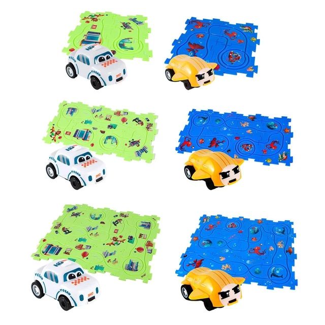 Track Puzzle Boards Learning Toys Rail Car Building Toys for Boy Girls Gifts