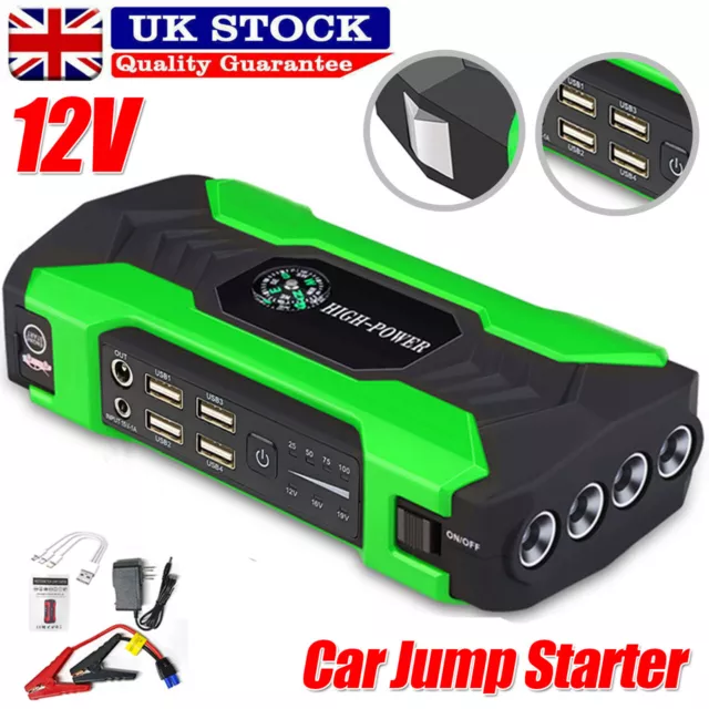 20000mAh Car Jump Starter Pack Booster Battery Charger Emergency Power Bank UK